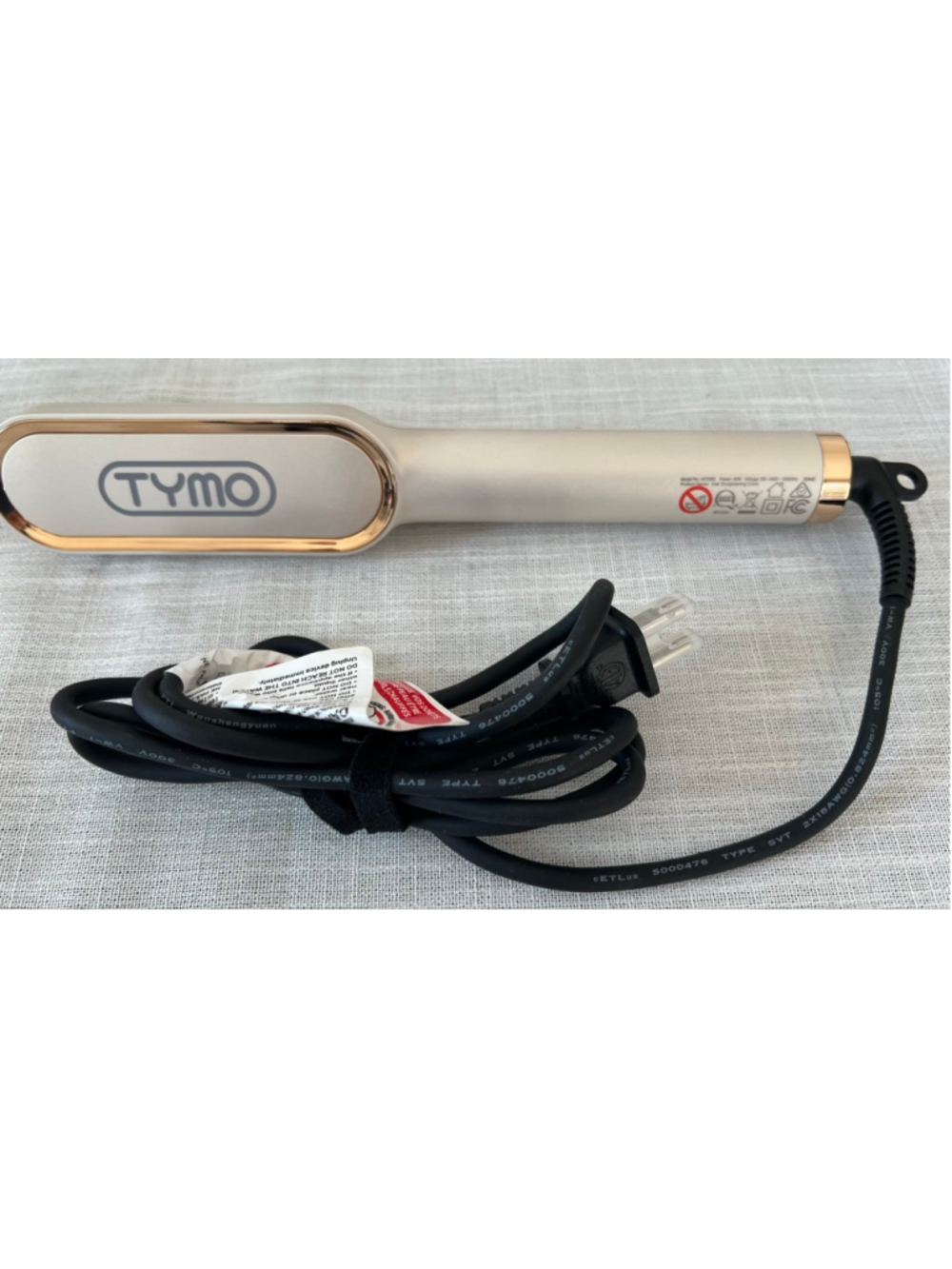 TYMO hair straightening comb - Gold